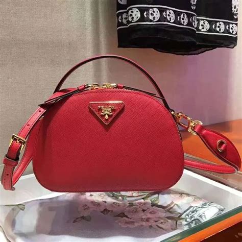 prada saffiano red|Prada saffiano leather odette bag.